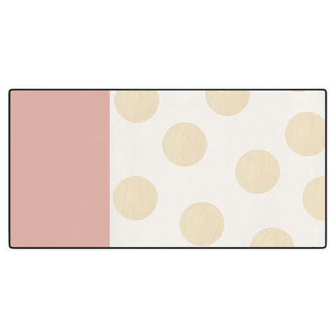 Georgiana Paraschiv Minimal Gold Dots Desk Mat