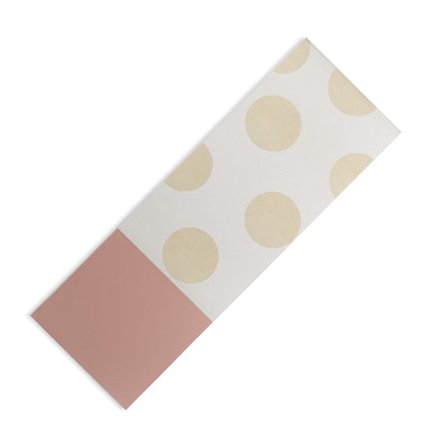 Georgiana Paraschiv Minimal Gold Dots Yoga Mat