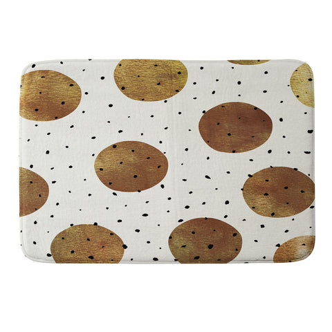 Georgiana Paraschiv Mixed Dots Memory Foam Bath Mat