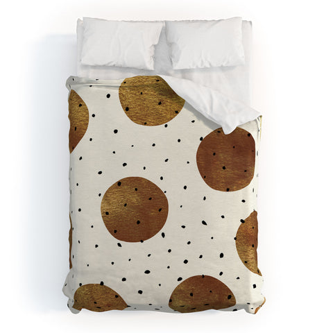 Georgiana Paraschiv Mixed Dots Duvet Cover