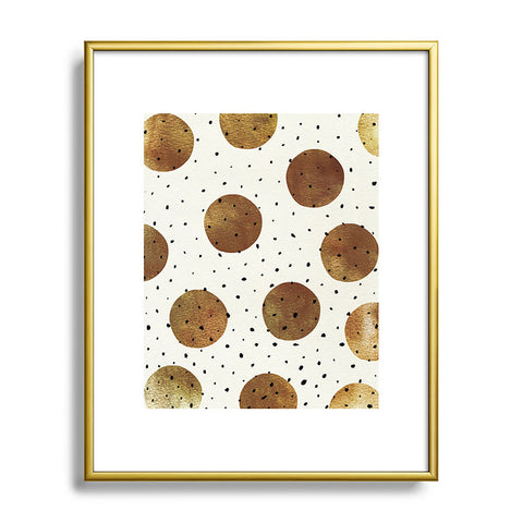 Georgiana Paraschiv Mixed Dots Metal Framed Art Print