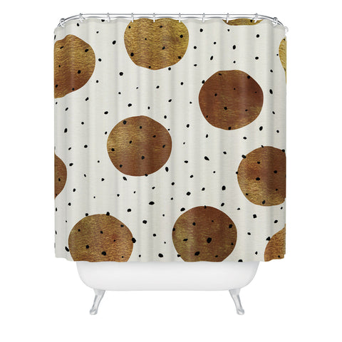 Georgiana Paraschiv Mixed Dots Shower Curtain