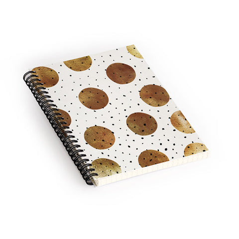 Georgiana Paraschiv Mixed Dots Spiral Notebook