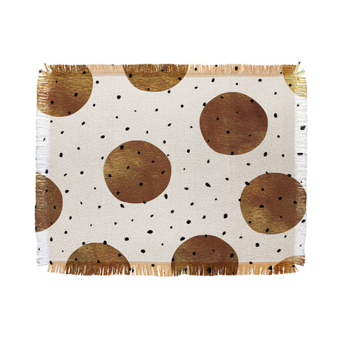 Georgiana Paraschiv Mixed Dots Throw Blanket