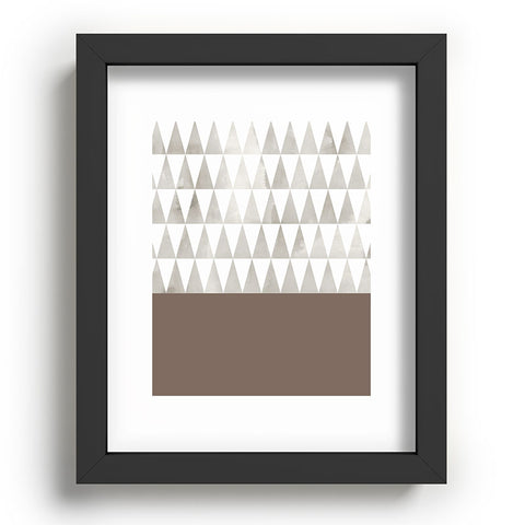 Georgiana Paraschiv Neutral Triangles Recessed Framing Rectangle