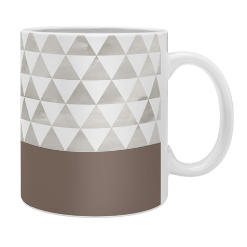 Georgiana Paraschiv Neutral Triangles Coffee Mug
