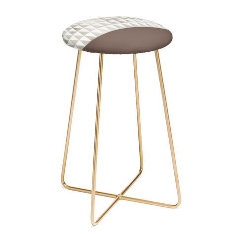 Georgiana Paraschiv Neutral Triangles Counter Stool