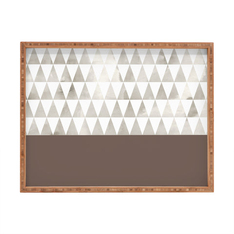 Georgiana Paraschiv Neutral Triangles Rectangular Tray