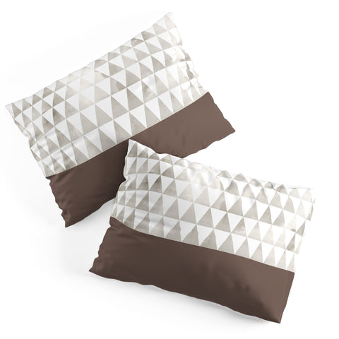 Georgiana Paraschiv Neutral Triangles Pillow Shams