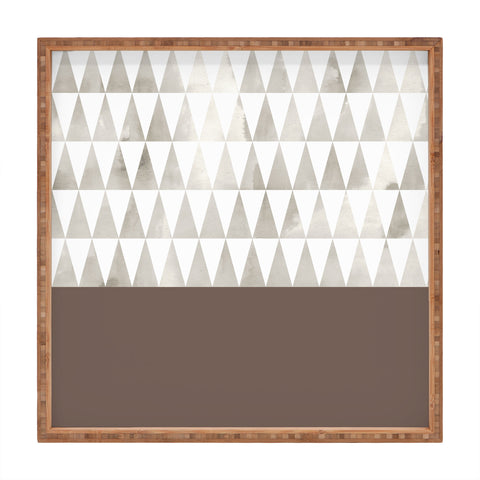 Georgiana Paraschiv Neutral Triangles Square Tray