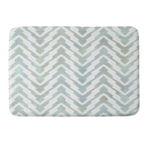 Georgiana Paraschiv Pastel Zigzag Memory Foam Bath Mat