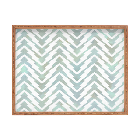 Georgiana Paraschiv Pastel Zigzag Rectangular Tray