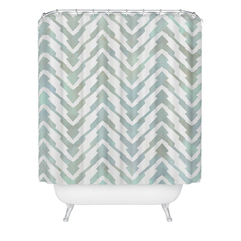 Georgiana Paraschiv Pastel Zigzag Shower Curtain