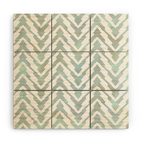 Georgiana Paraschiv Pastel Zigzag Wood Wall Mural