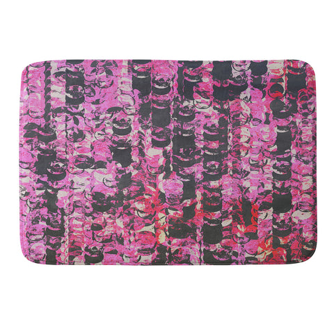 Georgiana Paraschiv Pink And Red 2 Memory Foam Bath Mat