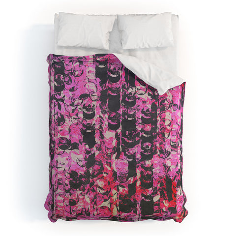 Georgiana Paraschiv Pink And Red 2 Duvet Cover