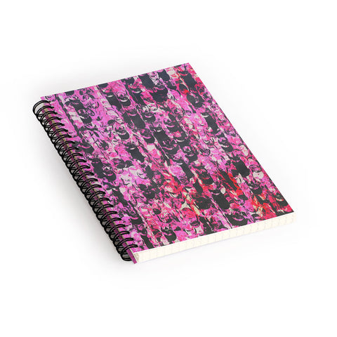 Georgiana Paraschiv Pink And Red 2 Spiral Notebook