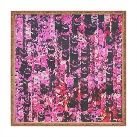 Georgiana Paraschiv Pink And Red 2 Square Tray
