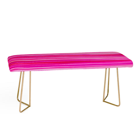 Georgiana Paraschiv Raspberry Stripes Bench