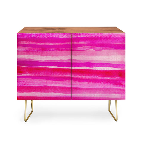Georgiana Paraschiv Raspberry Stripes Credenza