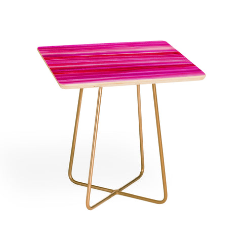 Georgiana Paraschiv Raspberry Stripes Side Table
