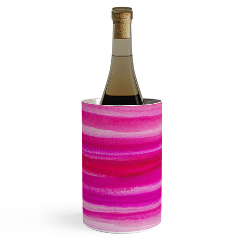 Georgiana Paraschiv Raspberry Stripes Wine Chiller