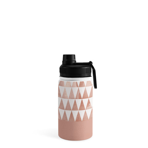 Georgiana Paraschiv Rose Gold Triangles Water Bottle