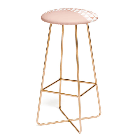 Georgiana Paraschiv Rose Gold Triangles Bar Stool