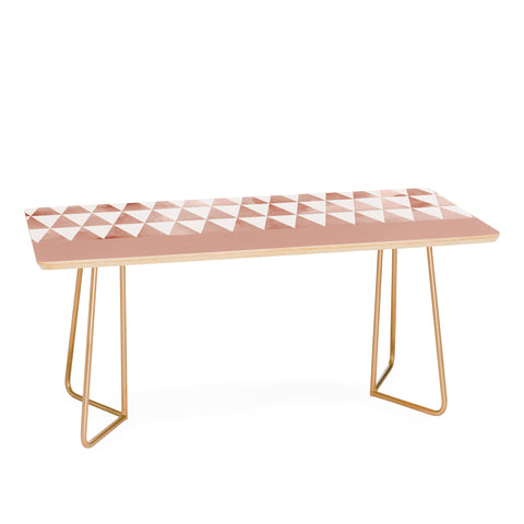 Georgiana Paraschiv Rose Gold Triangles Coffee Table