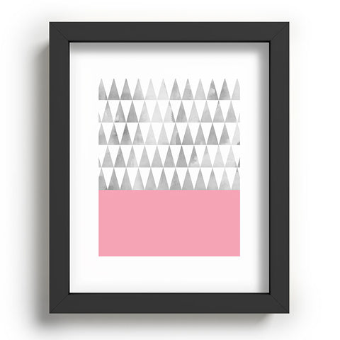 Georgiana Paraschiv Silver Triangles Recessed Framing Rectangle