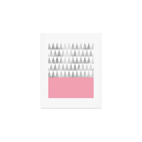 Georgiana Paraschiv Silver Triangles Art Print