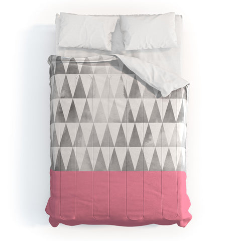 Georgiana Paraschiv Silver Triangles Comforter