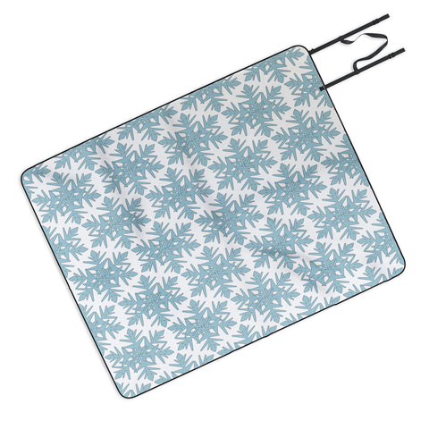 Georgiana Paraschiv Snowflake 1V Picnic Blanket