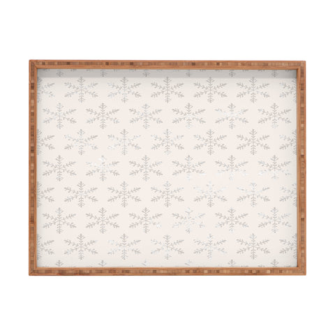 Georgiana Paraschiv Snowflake 2V Rectangular Tray