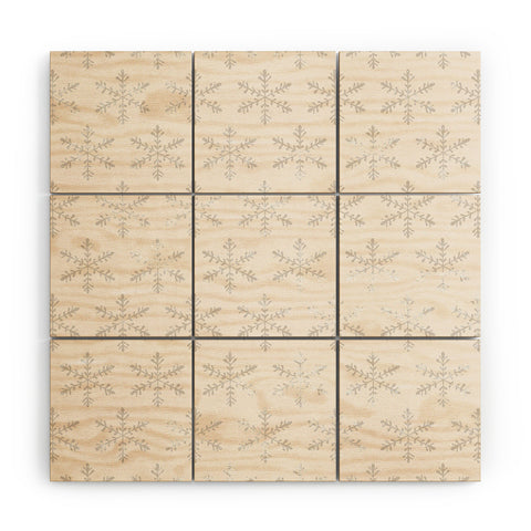 Georgiana Paraschiv Snowflake 2V Wood Wall Mural