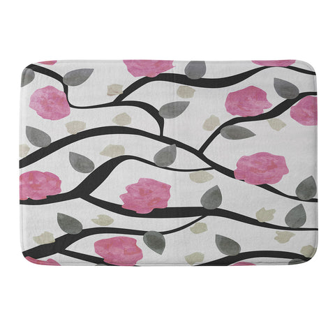 Georgiana Paraschiv Spring Blossom Memory Foam Bath Mat