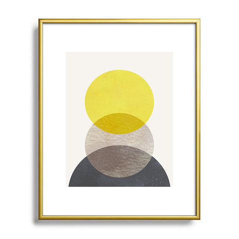 Georgiana Paraschiv SUN MOON EARTH Metal Framed Art Print