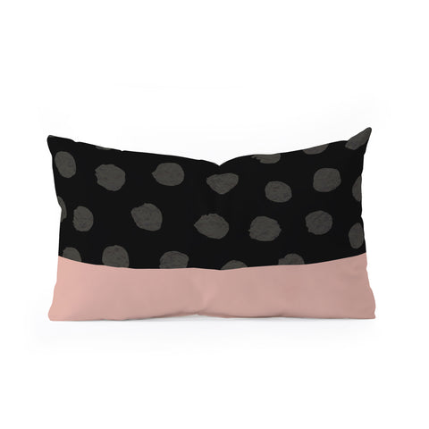 Georgiana Paraschiv Textured Dots Oblong Throw Pillow