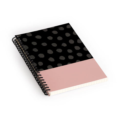 Georgiana Paraschiv Textured Dots Spiral Notebook