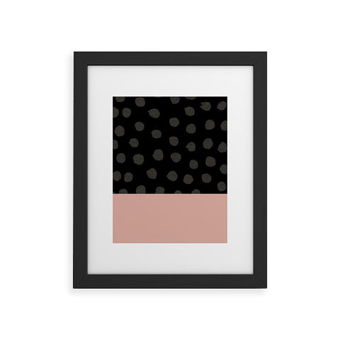 Georgiana Paraschiv Textured Dots Framed Art Print