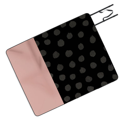 Georgiana Paraschiv Textured Dots Outdoor Blanket