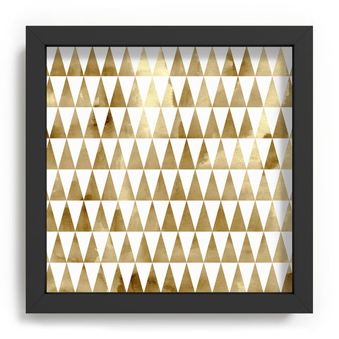 Georgiana Paraschiv Triangle Pattern Gold Recessed Framing Square