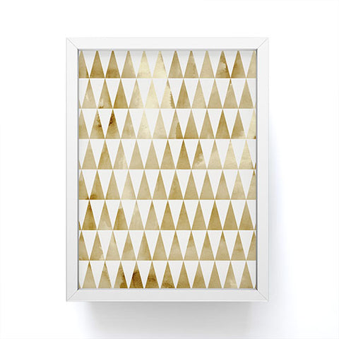 Georgiana Paraschiv Triangle Pattern Gold Framed Mini Art Print