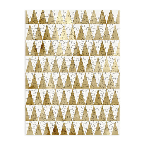 Georgiana Paraschiv Triangle Pattern Gold Puzzle