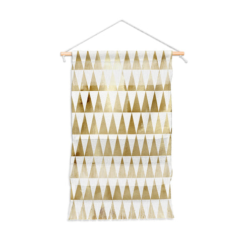 Georgiana Paraschiv Triangle Pattern Gold Wall Hanging Portrait