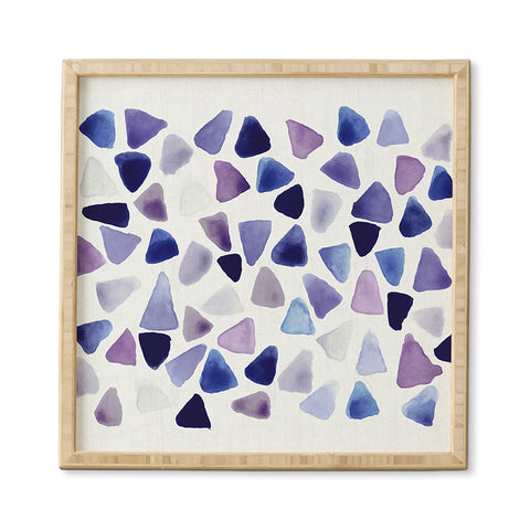 Georgiana Paraschiv Watercolor Triangles Framed Wall Art