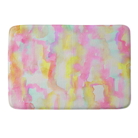 Georgiana Paraschiv Watercolour Brights Memory Foam Bath Mat