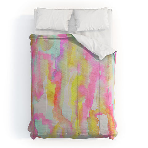 Georgiana Paraschiv Watercolour Brights Comforter