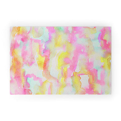 Georgiana Paraschiv Watercolour Brights Welcome Mat
