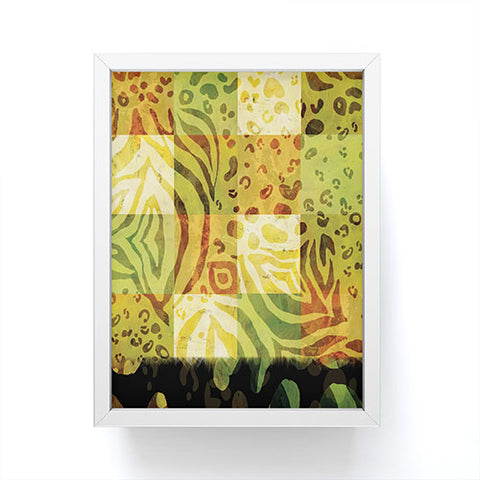 Gina Rivas Design Animal Patch Framed Mini Art Print
